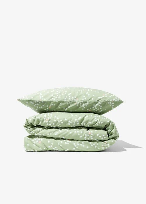 housse de couette enfant 140x200 - coton doux - mouchetures