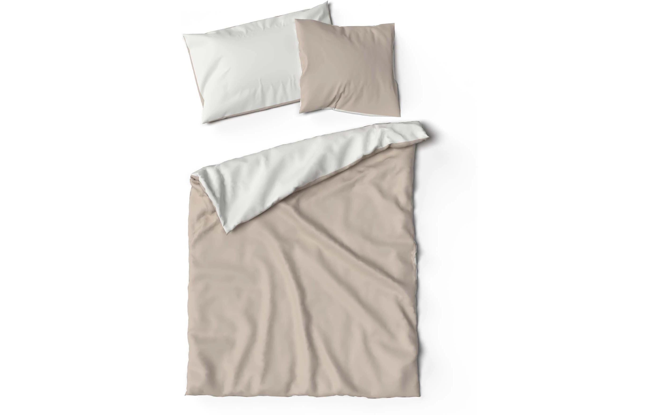 Duvetbezug Doubleface 200 x 210 cm, CrèmeDuvetbezug aus Bambus mit Doubleface