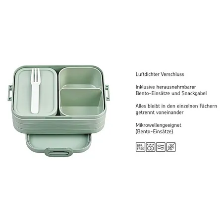 Mepal Bento Lunchbox Take a Break midi - Nordic black