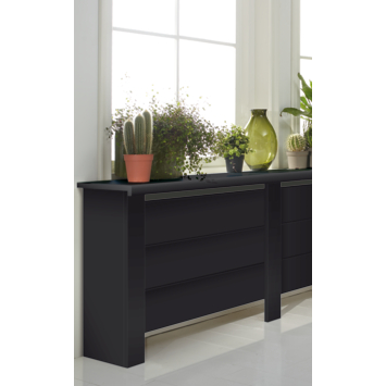 CanDo Radiator Staander Mix&Match 110x10 cm Zwart