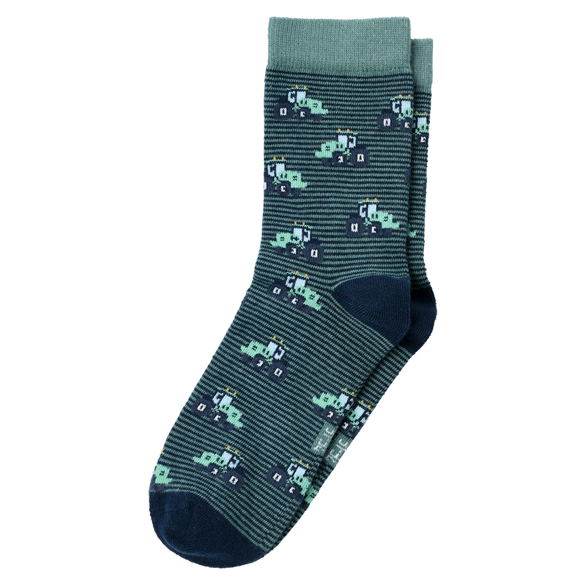 Topolino 3 Paar Jungen Socken mit Fahrzeugen hellgrau / blau / grün
