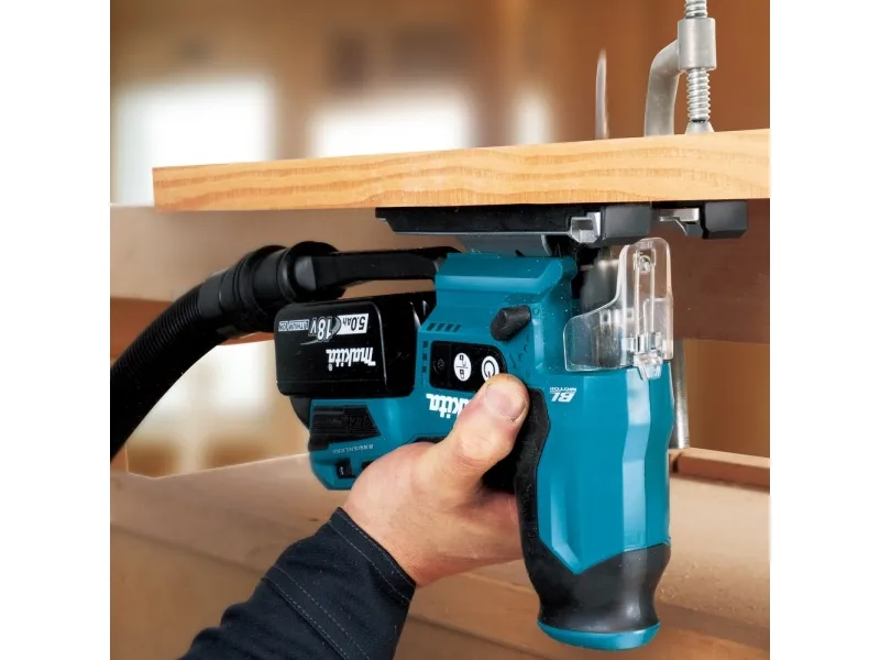 Makita DJV185RF1J, Øverste håndtag, Grøn, 90°, Aluminium, Stål, Træ, Børstefri, Deep discharge