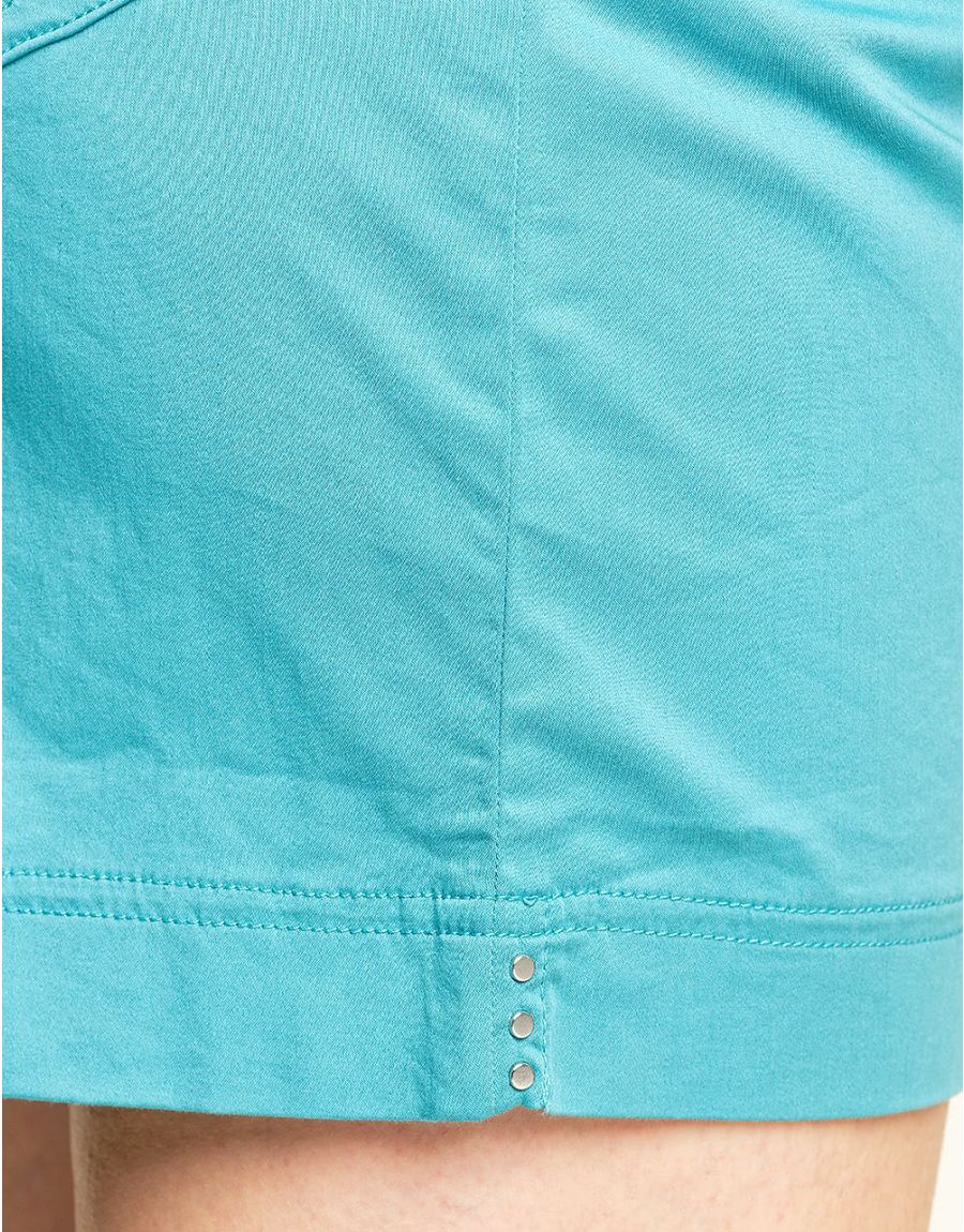 Short coton bleu lagon