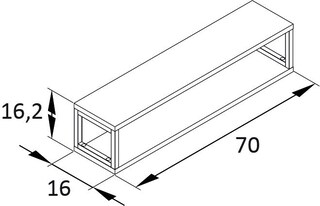 Regal LIMONE 70 x 16,2 cm mintgrün