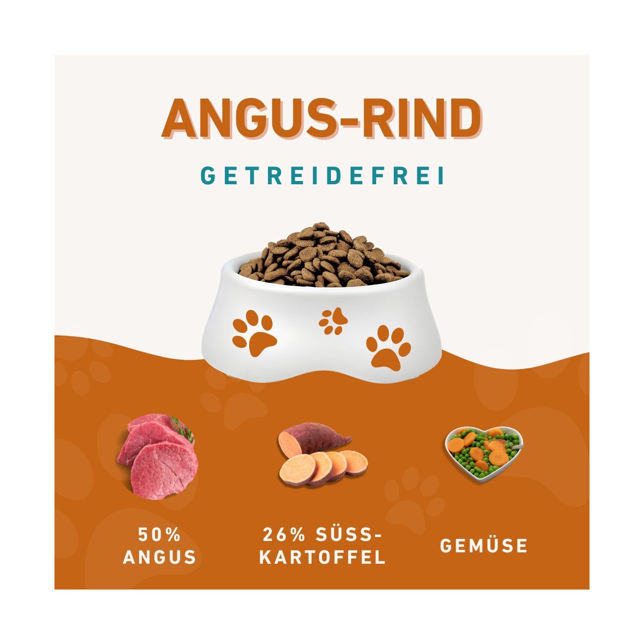 Wildfang ® Adult Trockenfutter Angus Rind 2 kg