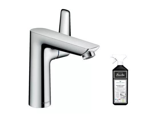 Mitigeur lavabo HANSGROHE Talis E 150 - Taille S + nettoyant Briochin