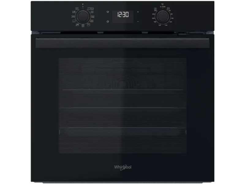 Whirlpool OMR58HU1B - Ovn - til indbygning - niche - bredde: 56 cm - dybde: 56 cm - højde: 58.3 cm - med selv-rengøring - Klasse A  - sort