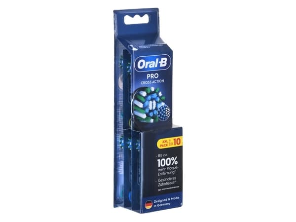 Oral-B Cross Action Tannbørstehoveder - Svart - 10-pakning
