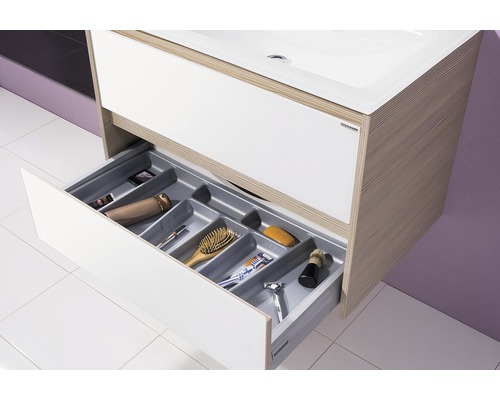 Lade-inzet zilver 70x37x4,5 cm Fackelmann