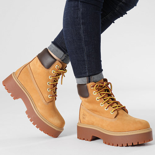 Boots Femme Heritage Platform 6 Inch Waterproof A5RJD Wheat Nubuck