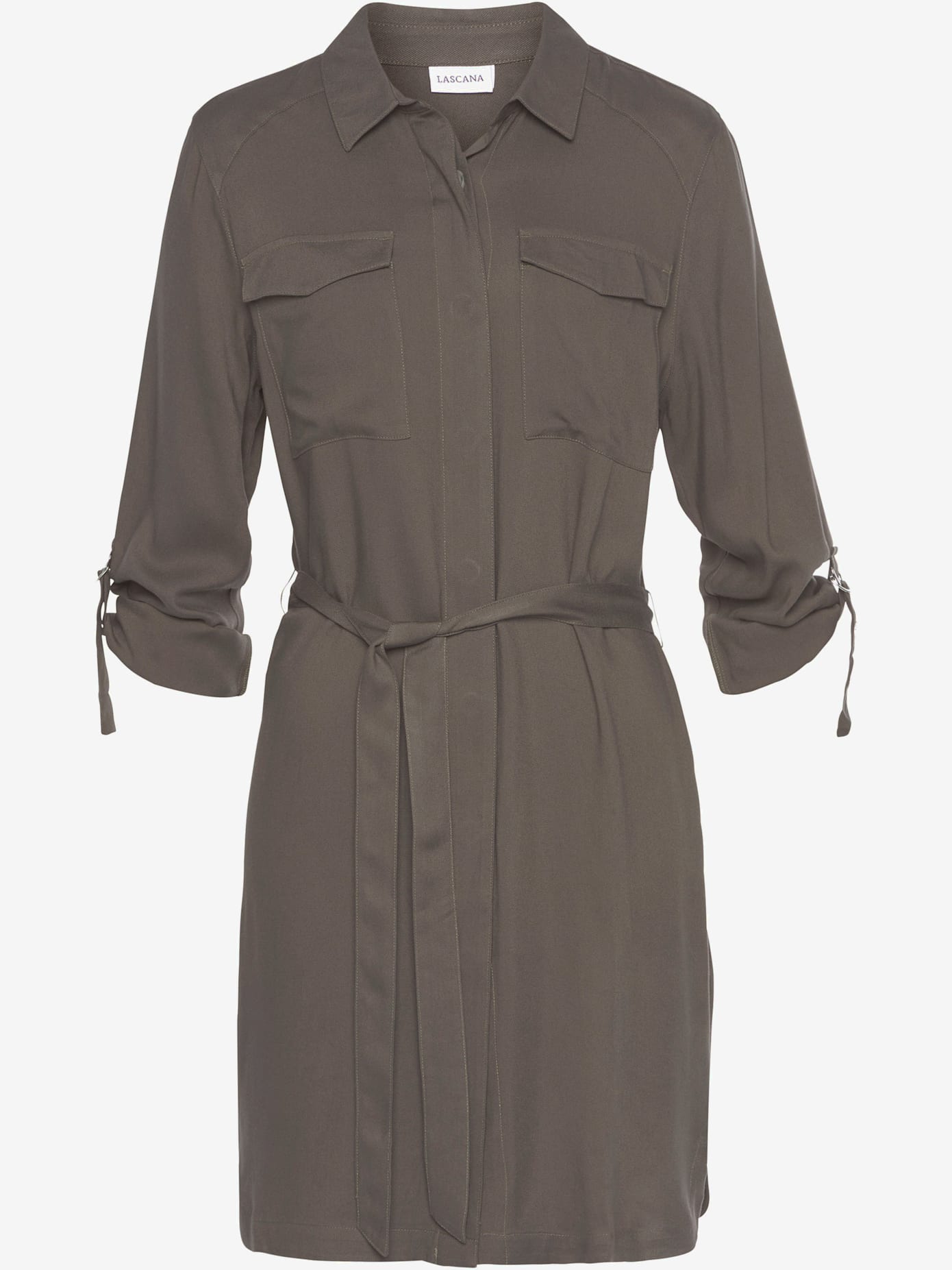 Robe-chemisier col chemisier