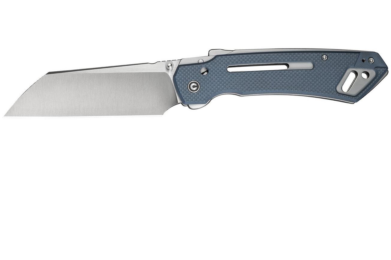 Civivi Buster FG C24052-2 Satin Nirto-V, Blue G10, zakmes, Snecx Tan design
