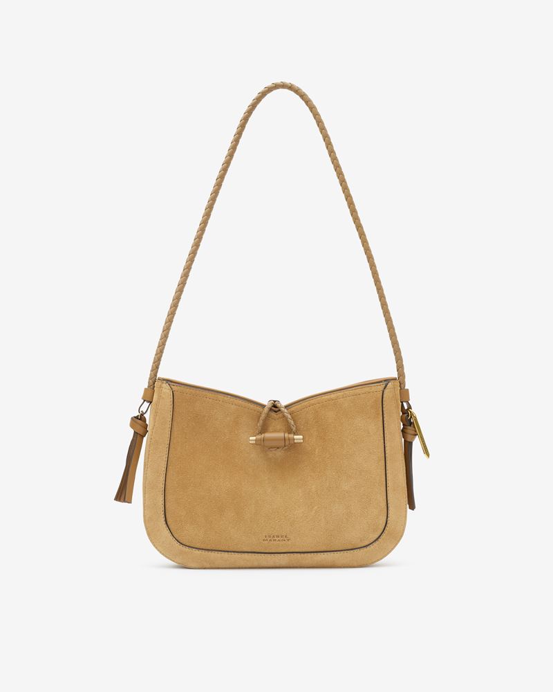 SAC BAGUETTE PORTÉ ÉPAULE EN CUIR VELOURS VIGO BAGUETTE