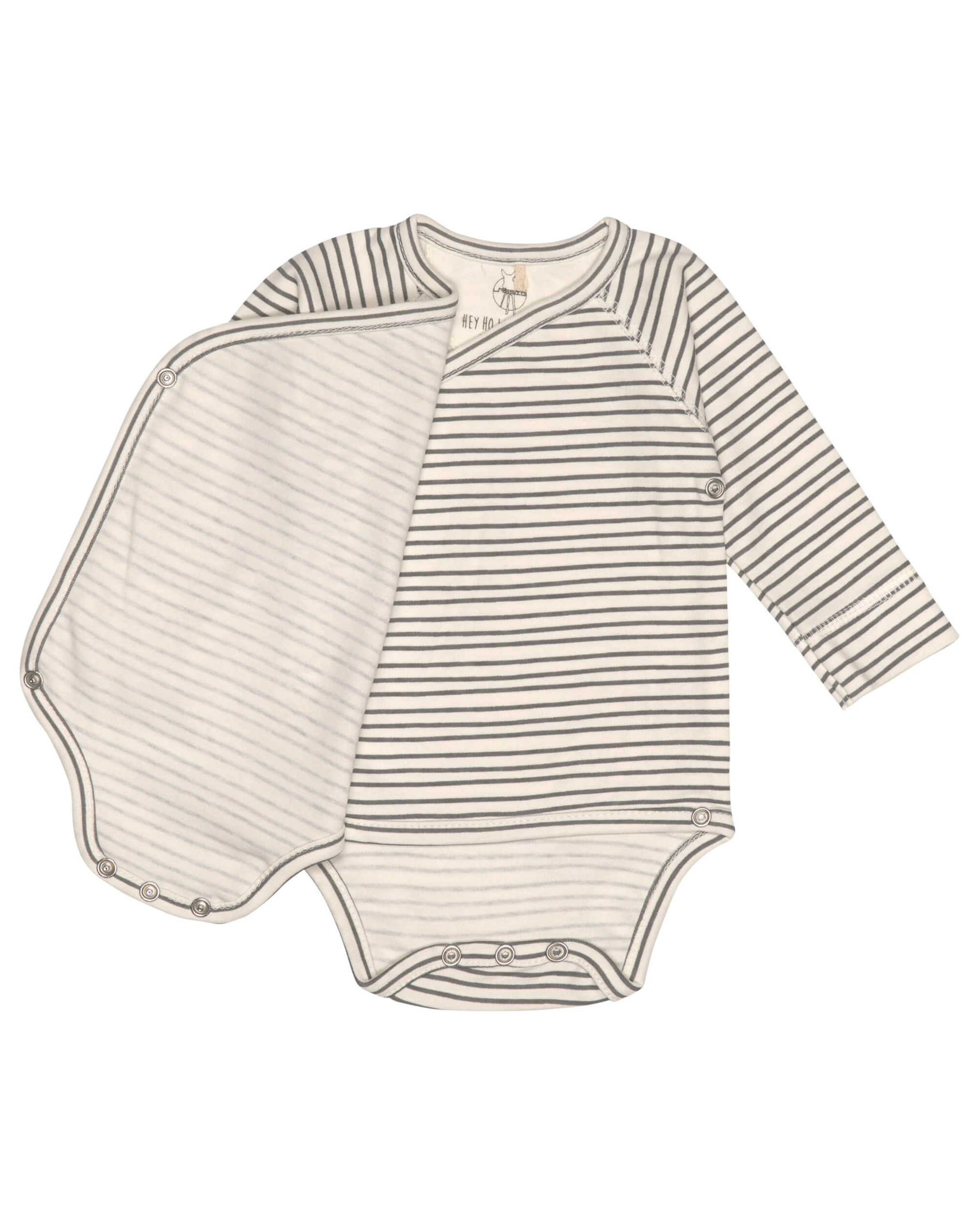 Wickel-Langarmbody STRIPED in grey/anthracite