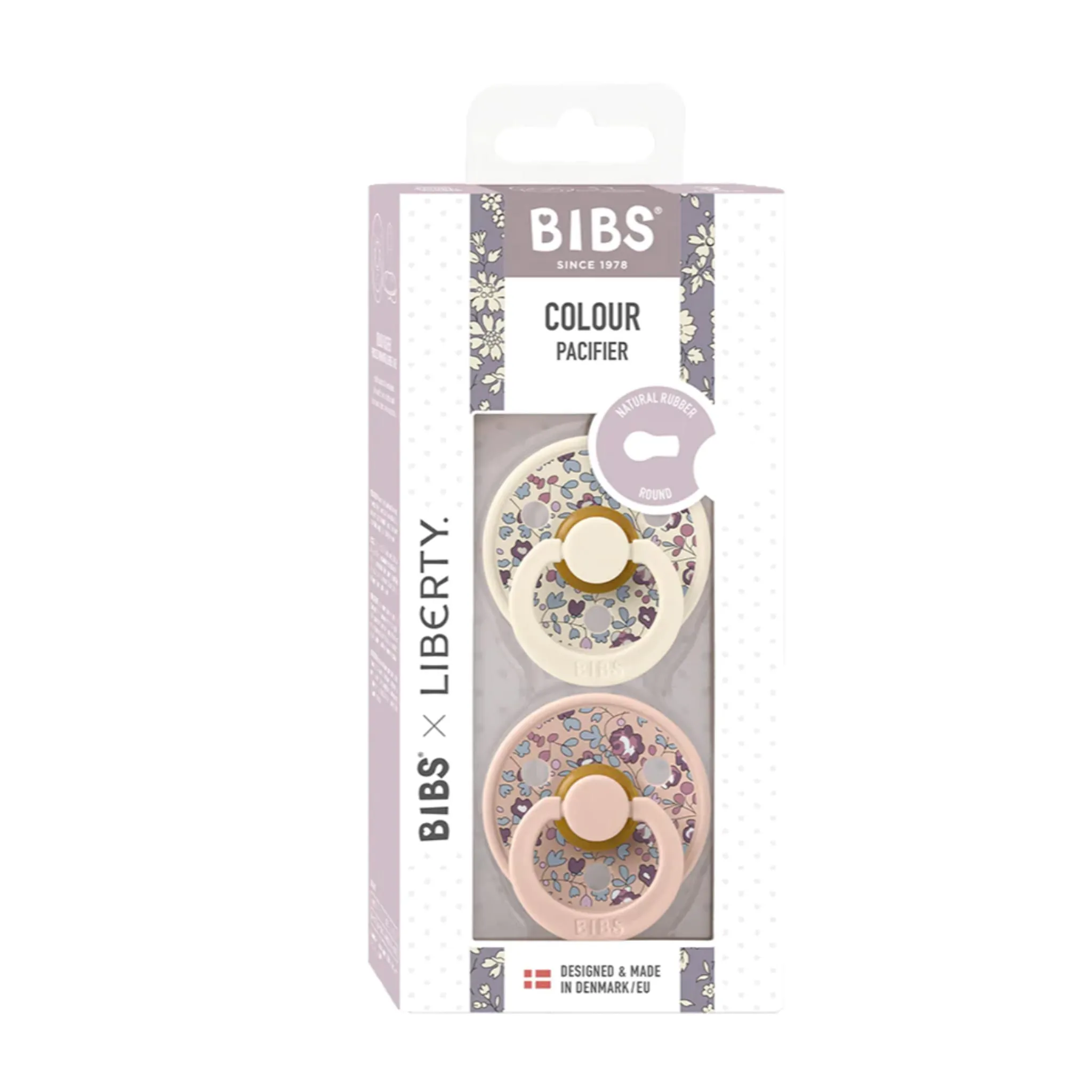 Bibs Suce Bibs Liberty 6-18mois Paquet de 2 - Blush (Grandeur 2)