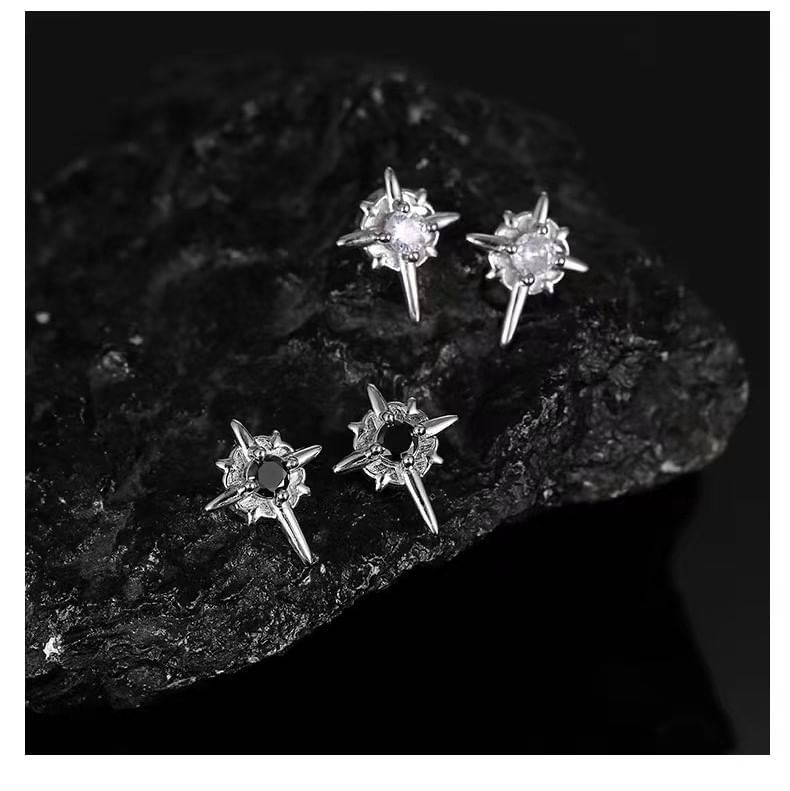 Malnia Home - Magnetische oorbel met stervormige strass