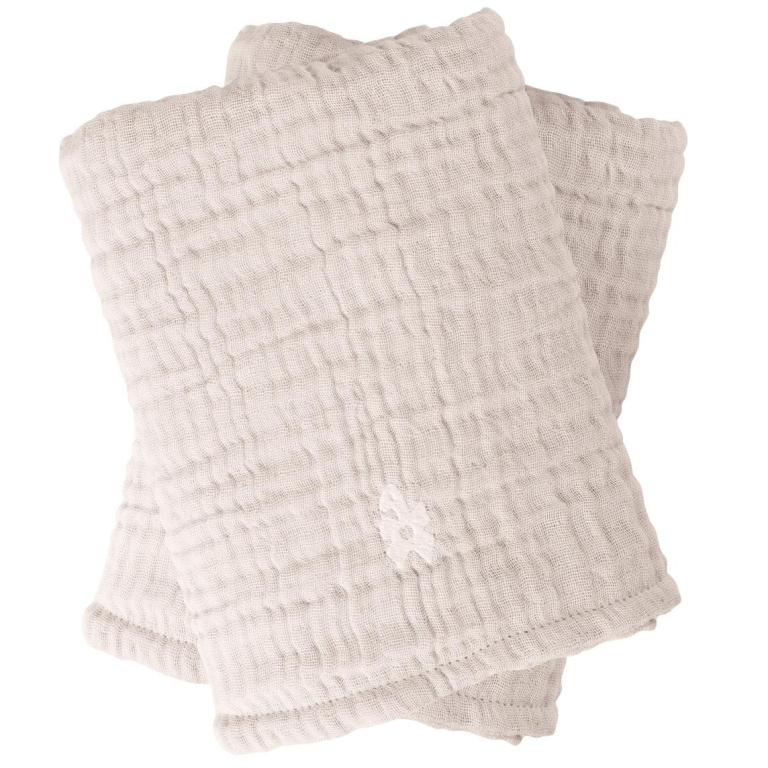Sebra Verschoningsdoek Mousseline 6 lagen set van 2 Rose
