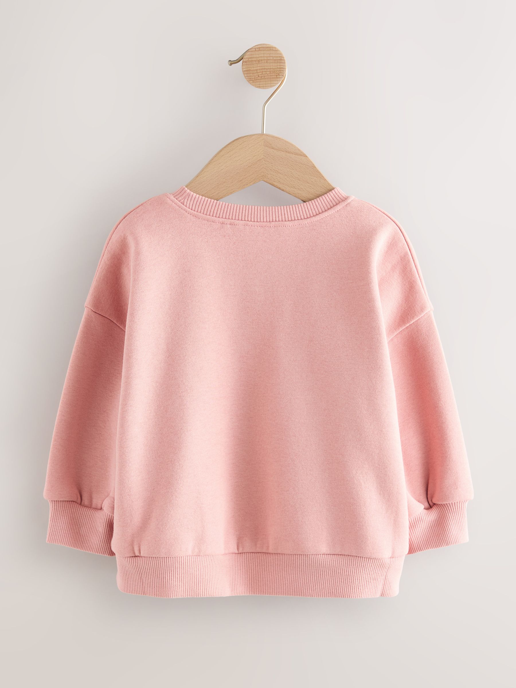Roze sprookjesfiguren - Sweatshirt met ronde hals (3 mnd-7 jr)