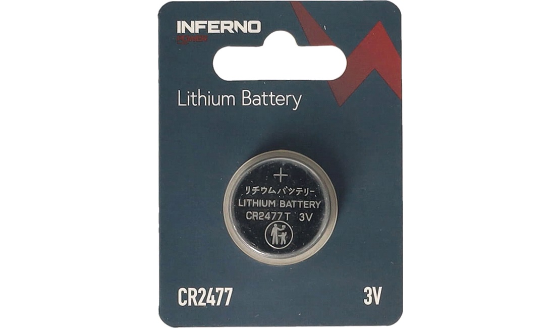 Lithium knapcellebatteri CR2477 (6477)