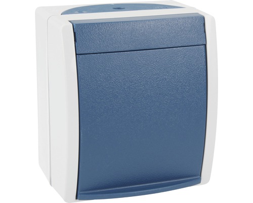 Busch-Jaeger 20 EBW-53 Opbouwcontactdoos voor vochtige ruimtes IP44, lichtgrijs/blauwgroen Ocean