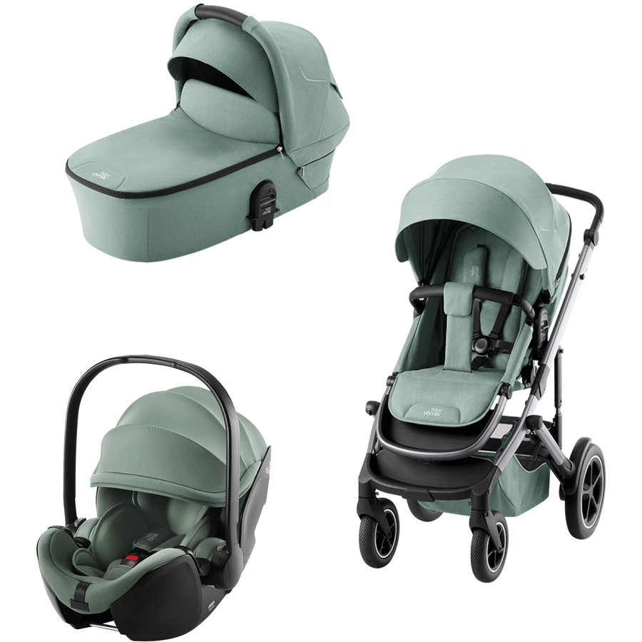 Britax Römer 3 in 1 Kinderwagen Smile 5Z Babyschale 5Z2 Jade Green