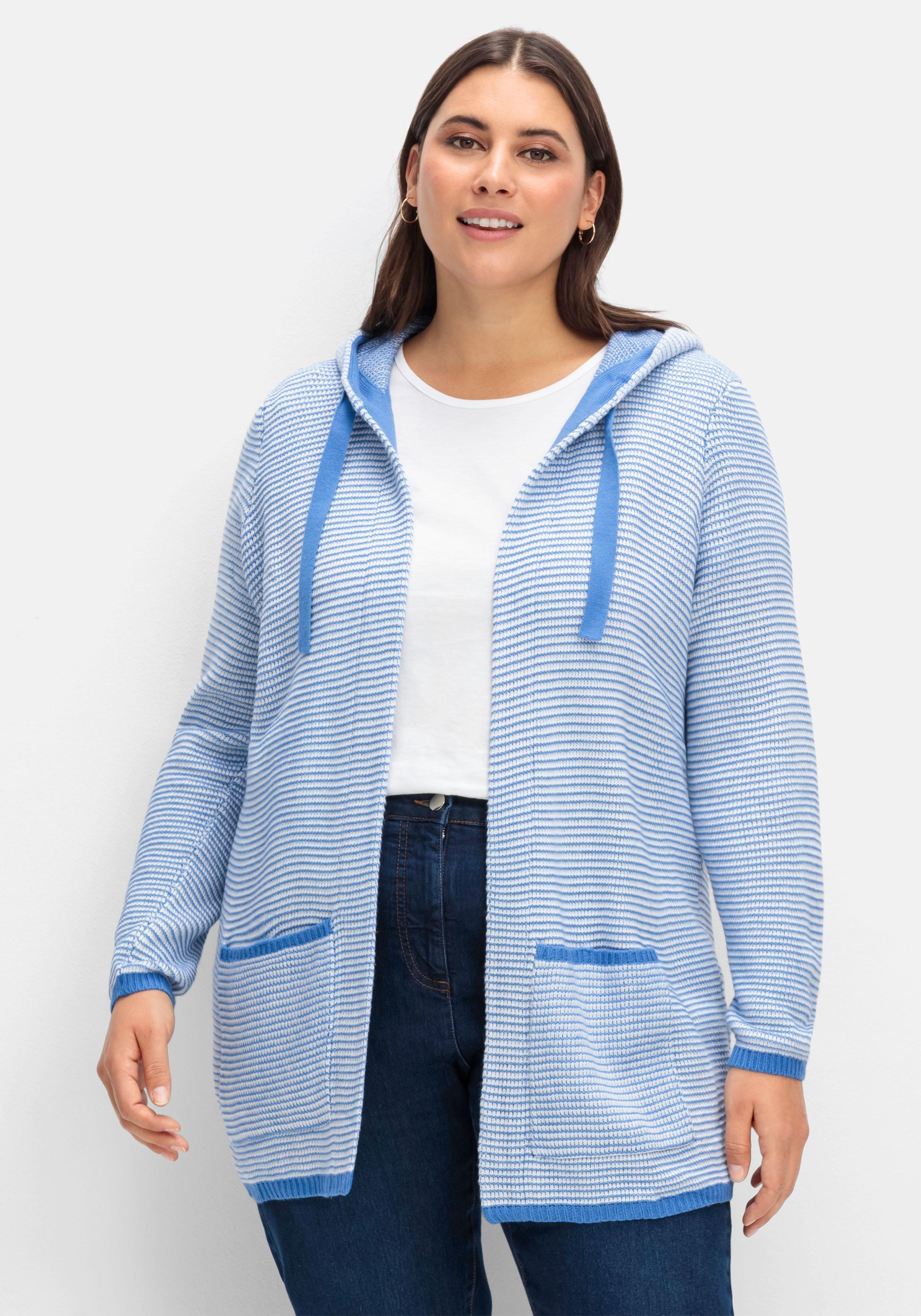 Strickjacke in Longform, mit Taschen