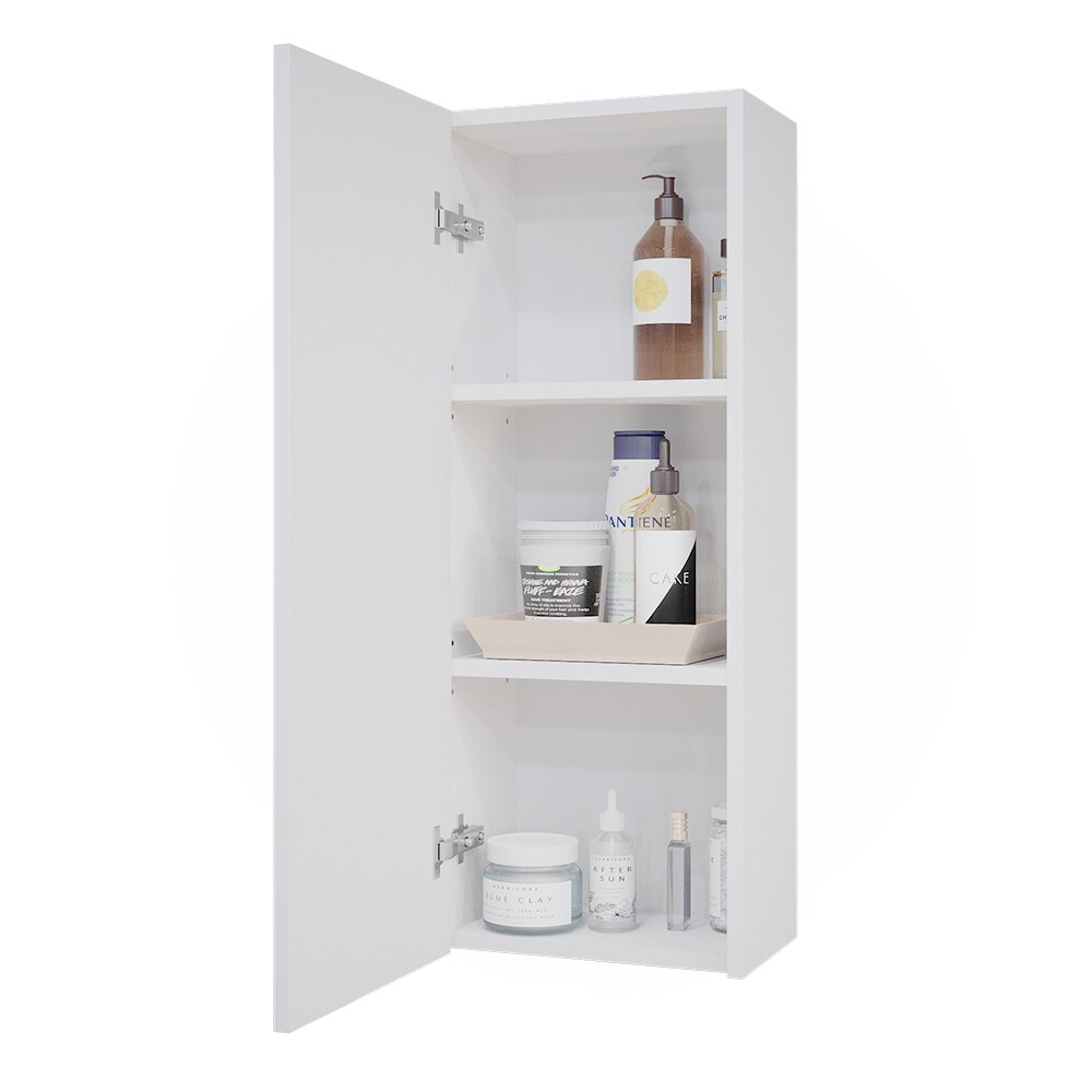 Vicco Hängeschrank Badschrank Badezimmerschrank Gloria Weiß 33 x 84 cm modern Badezimmer Tür 3 Fächer