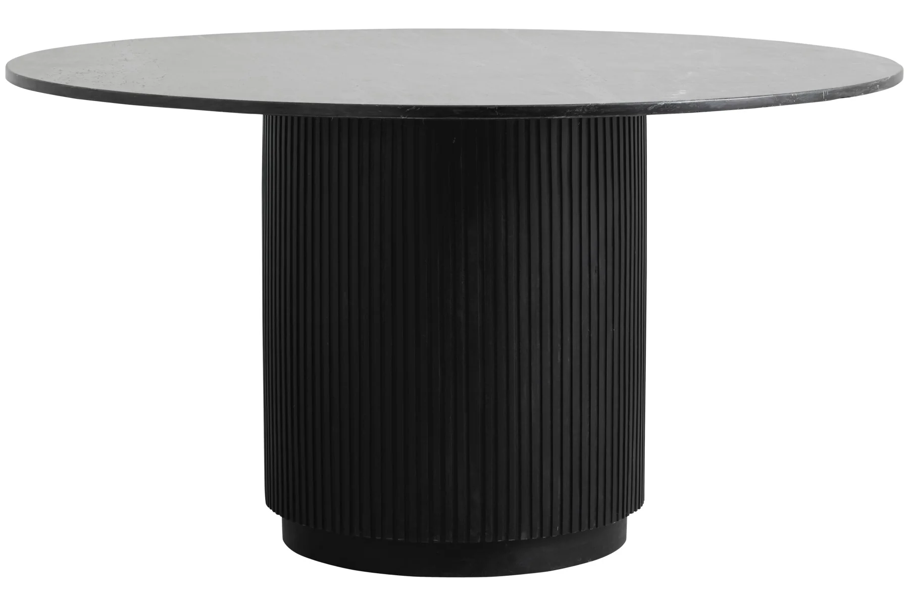 Nordal  Erie spisebord - sort/marmor - Ø140 cm
