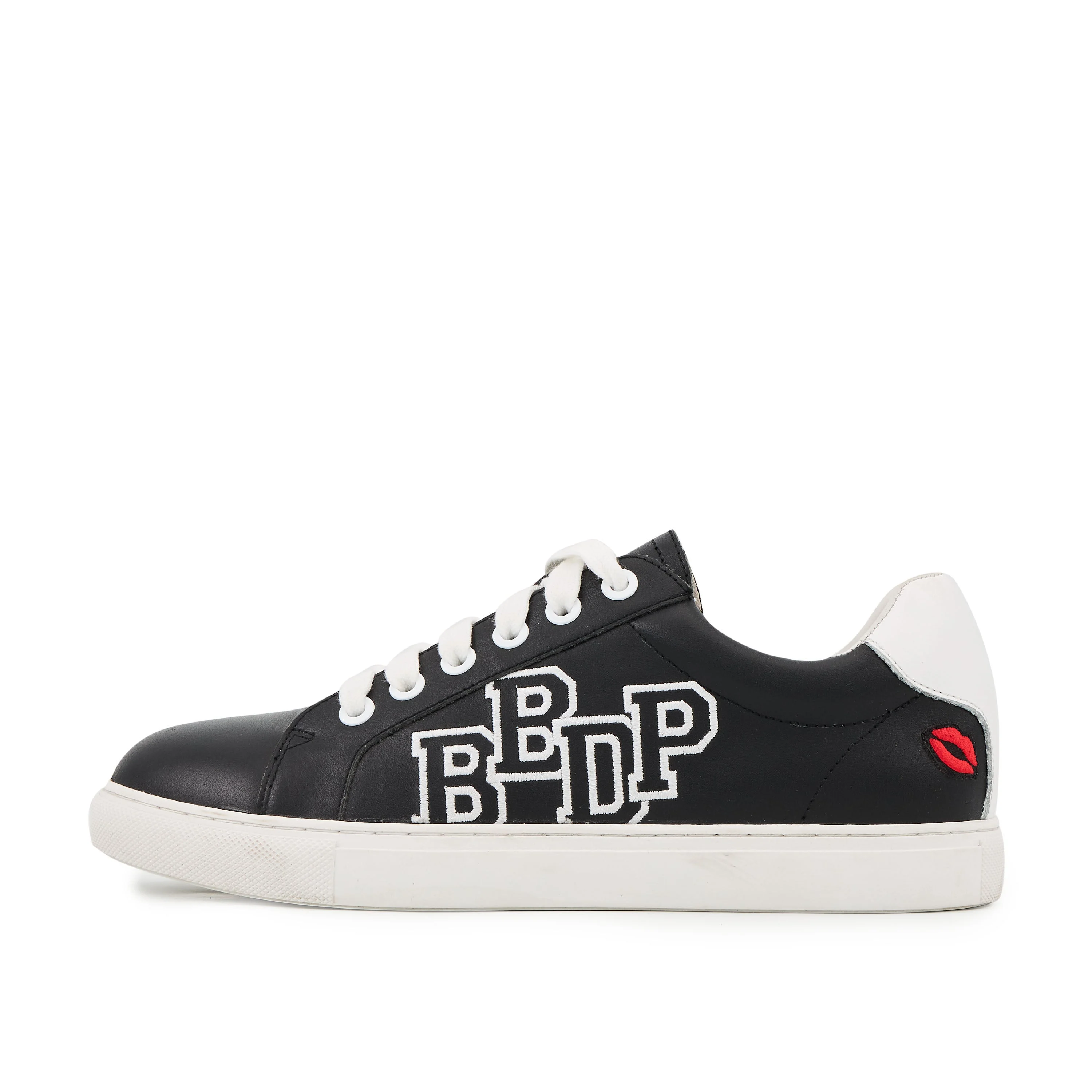 SIMONE COLLEGE - Sneakers en cuir | Noir