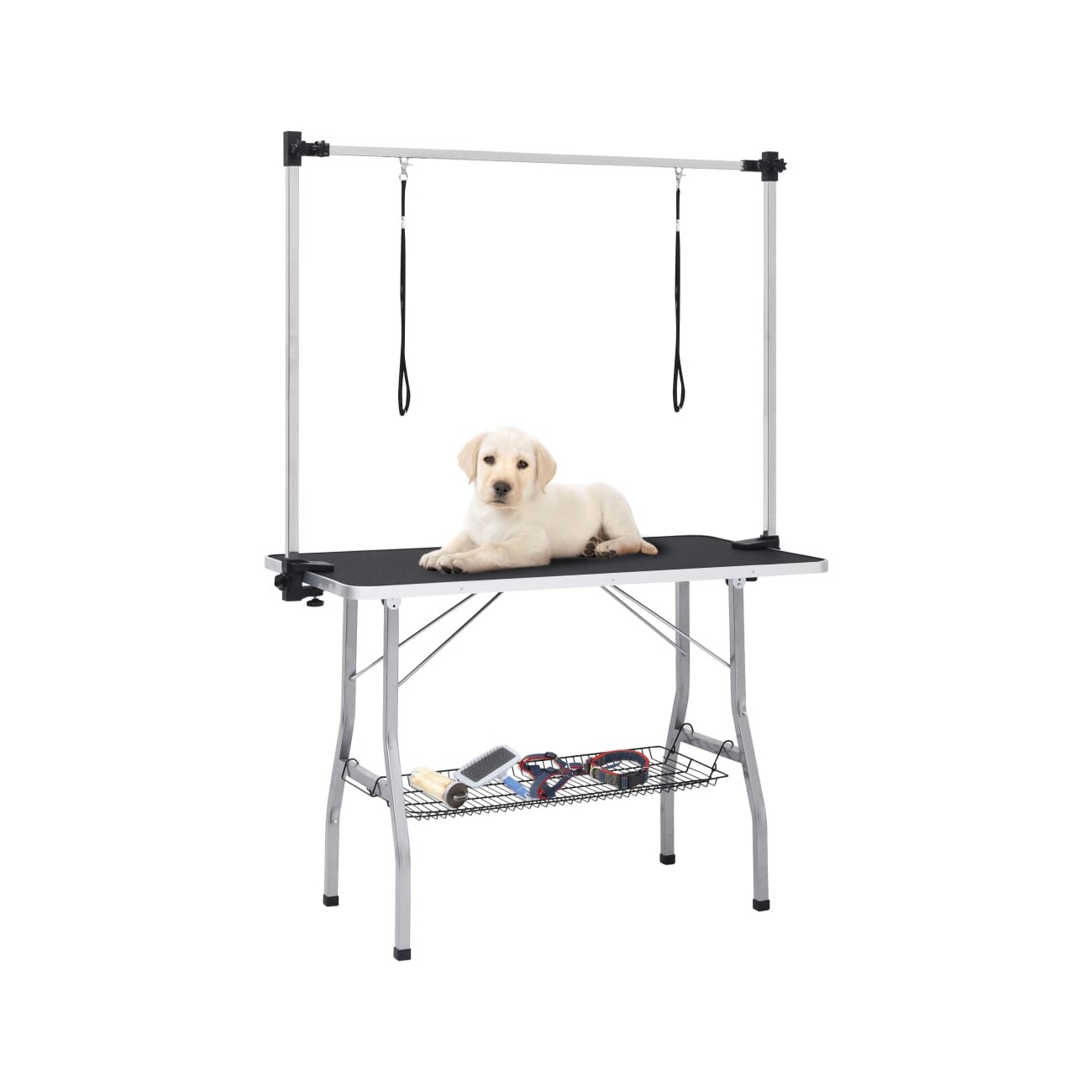 VidaXL Verstellbarer Hundepflegetisch 110 x 60 x 76 cm (L x B x H)