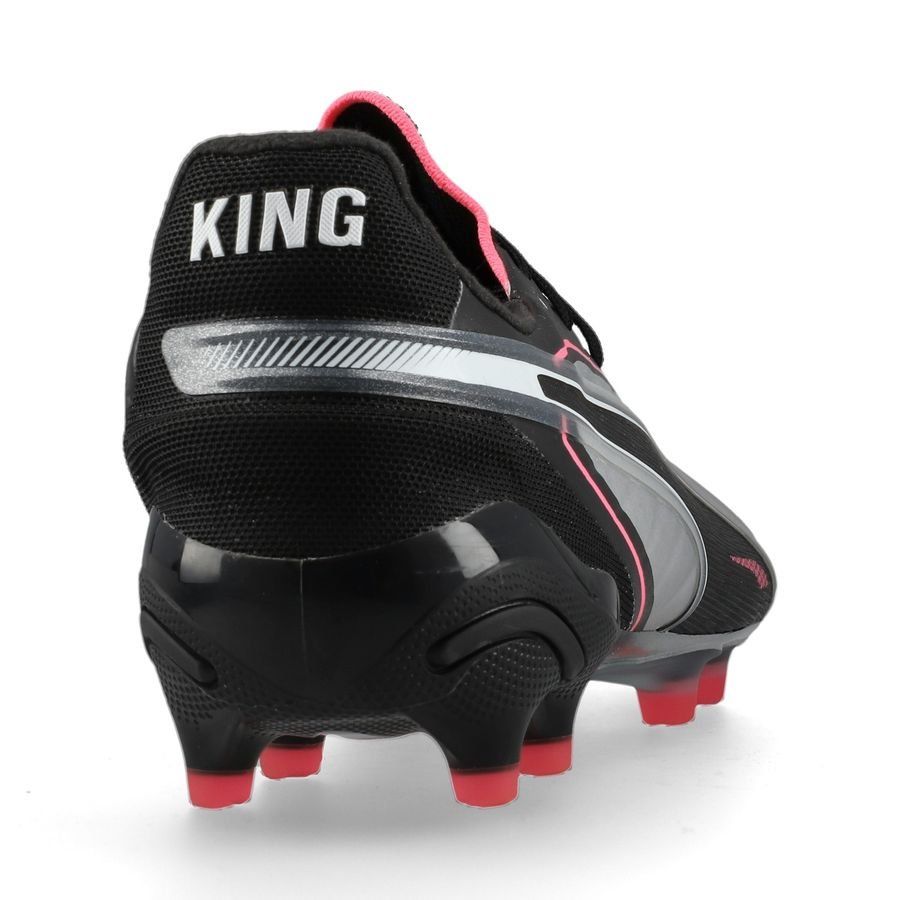 PUMA King Ultimate FG/AG Audacity - Argenté/Noir/Sun Struck/Blanc