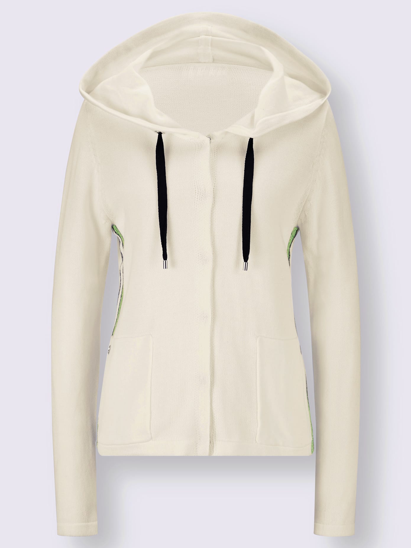 Veste en tricot capuche tendance