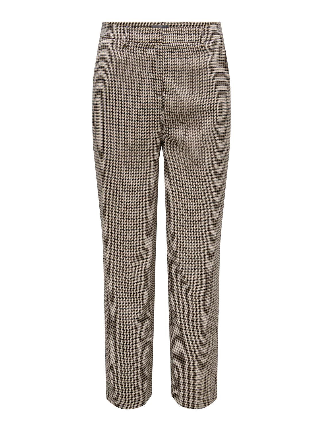 CARLETTIE Mittlere Taille Gerade geschnitten Hose Cloud Dancer