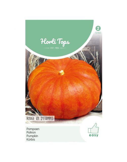 Hortitops Pompoenen Rouge Vif D' Etampes - Groentezaden - 3 g