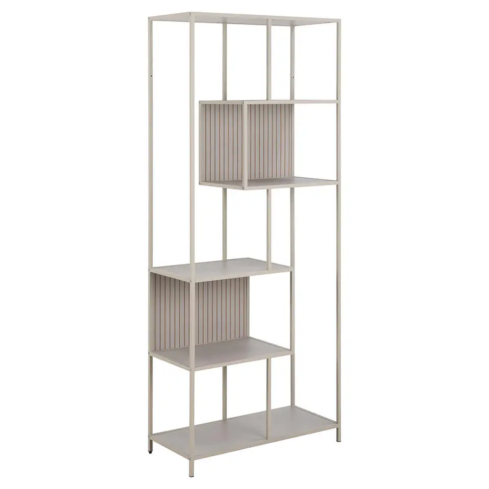 Hioshop Sea wandkast 5 planken grijs