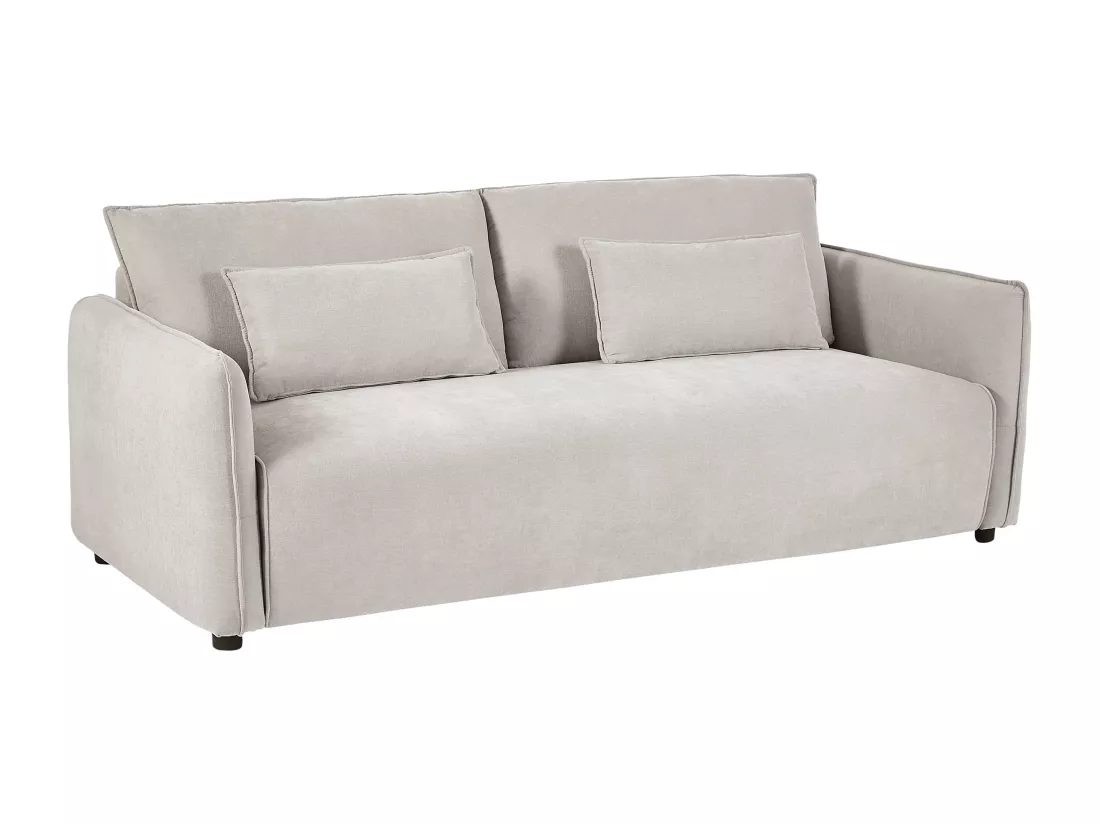 Canapé 3 places en tissu beige BALAVO