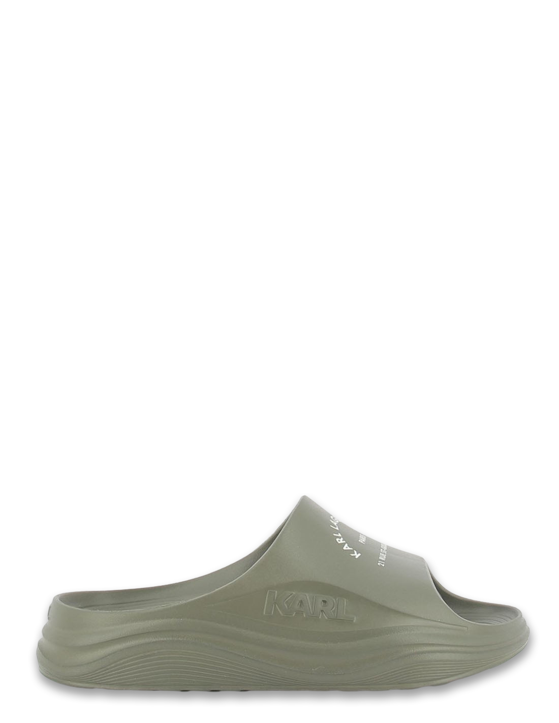 karl lagerfeld Claquettes homme skoona maison karl slide kaki