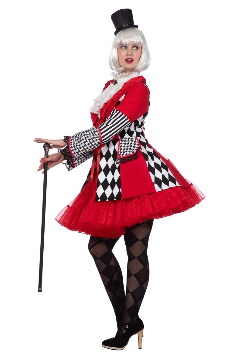 Rood Zwarte Jas Dames Ruiten