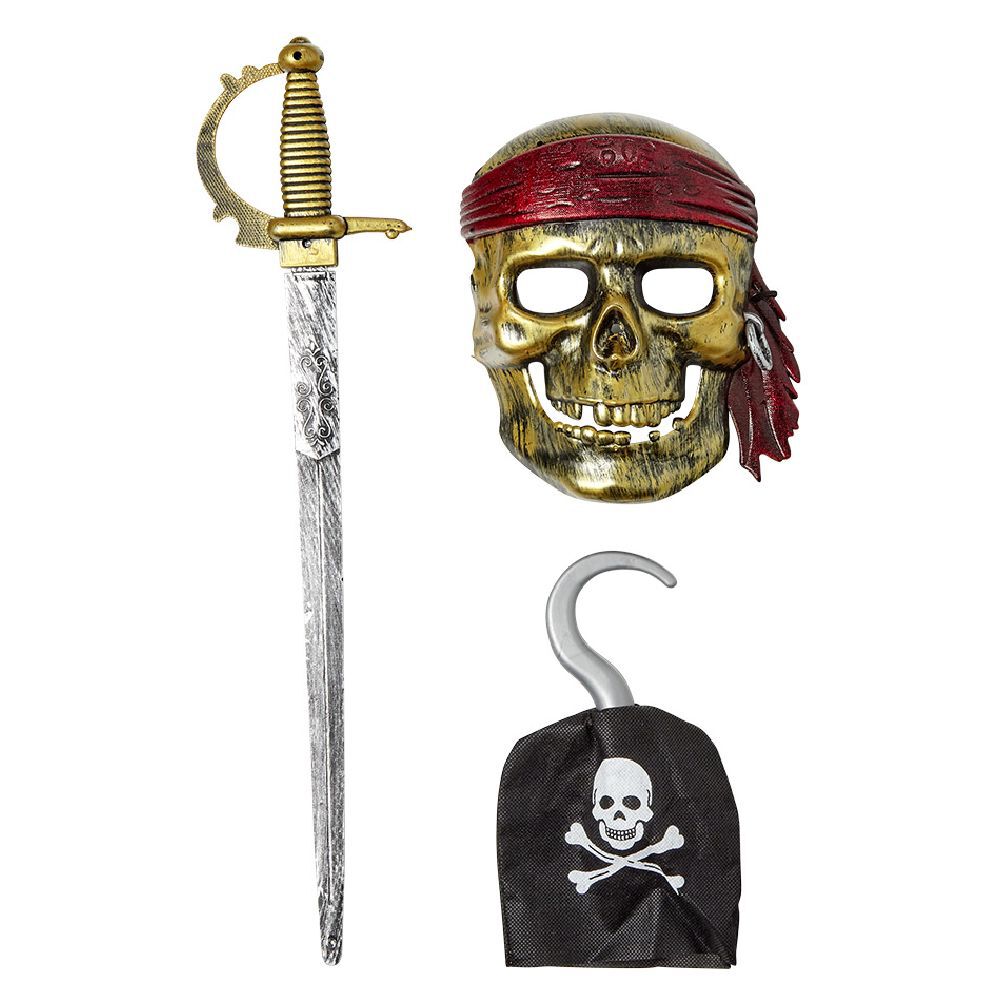Masque de pirate crochet et épée