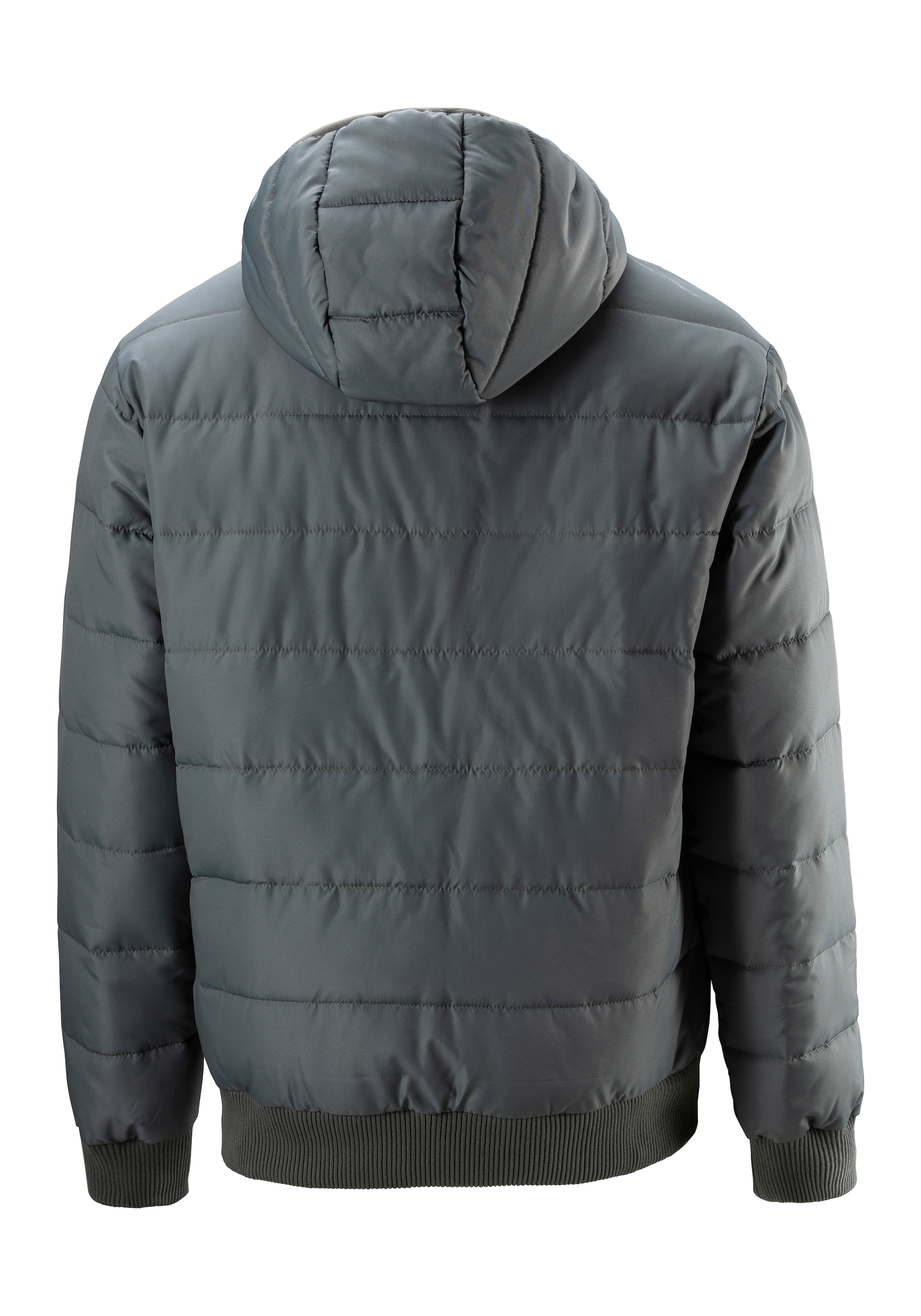John Devin Steppjacke mit Kapuze Outdoorjacke mit Strickbündchen