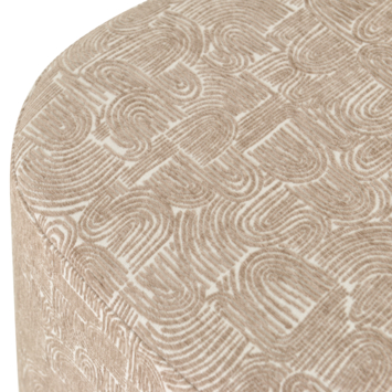 KARWEI poef Noé beige stof