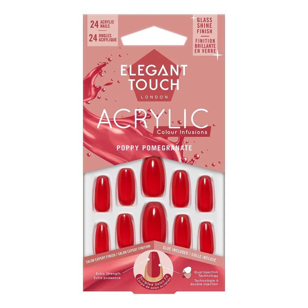 Elegant Touch Colour Acrylics Poppy Pomegranate - 1 stk.