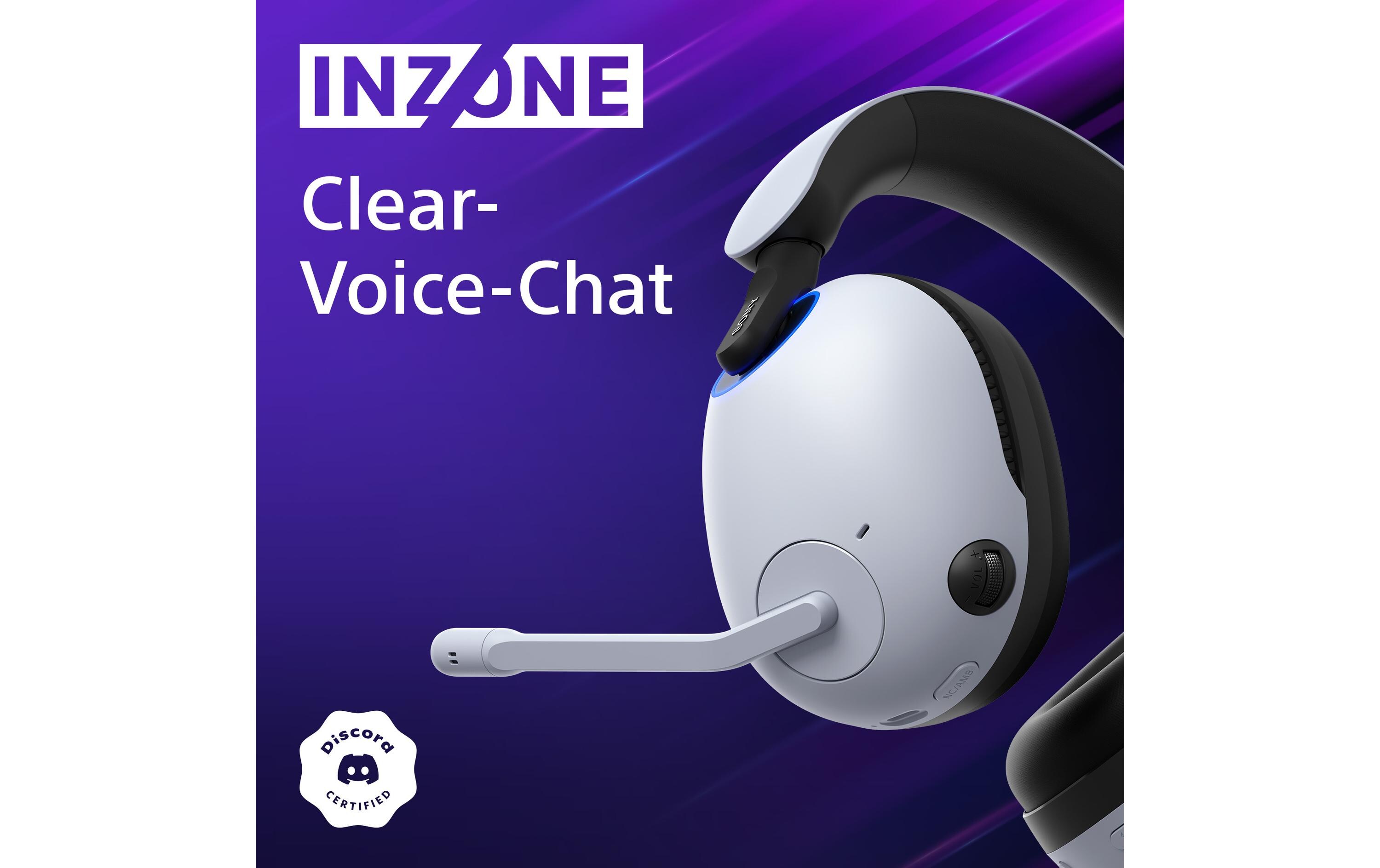 Headset INZONE H9 Weiss<br>Kabelloses Gaming-Headset mit Noise-Cancelling für die PS5 und den PC