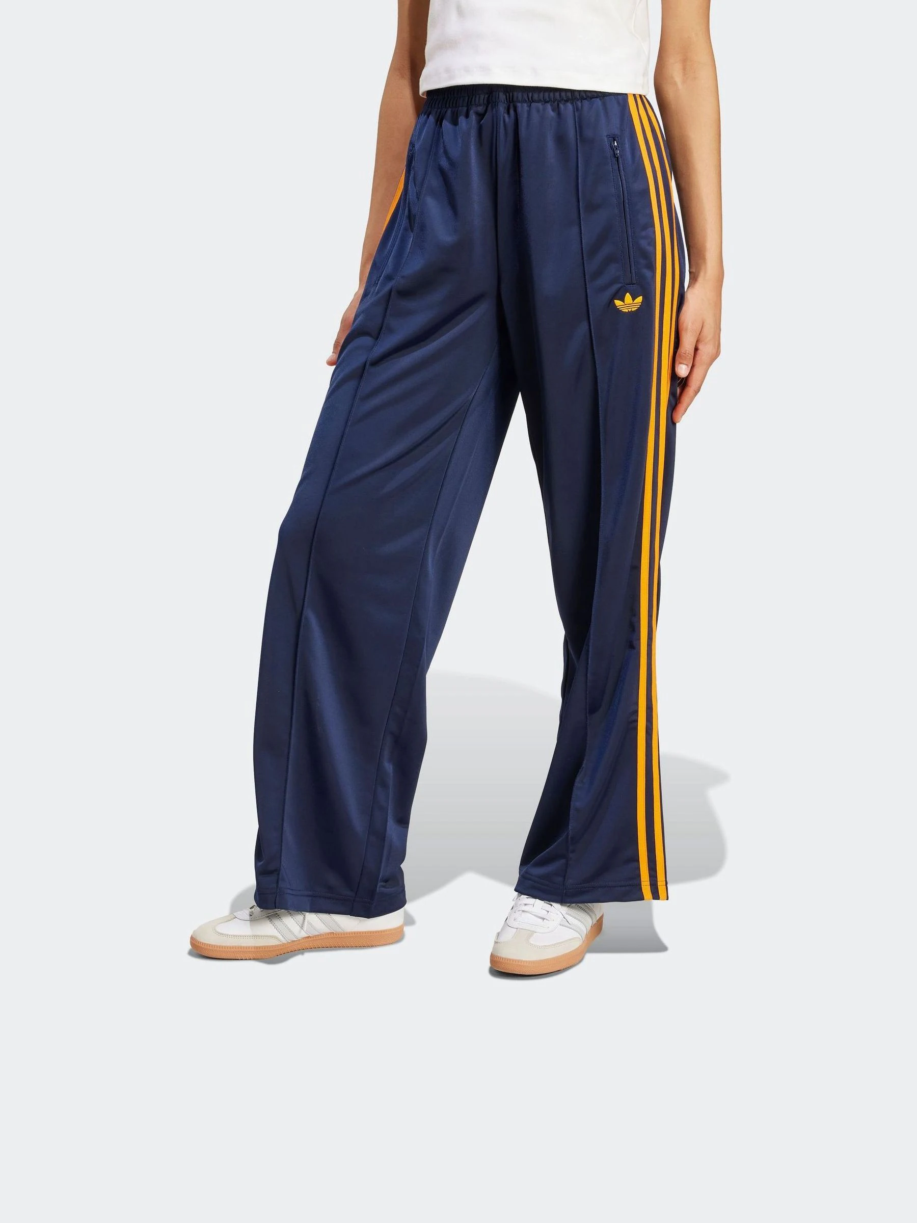 Donkerblauw - adidas Originals Firebird Loose Track Pant Trousers