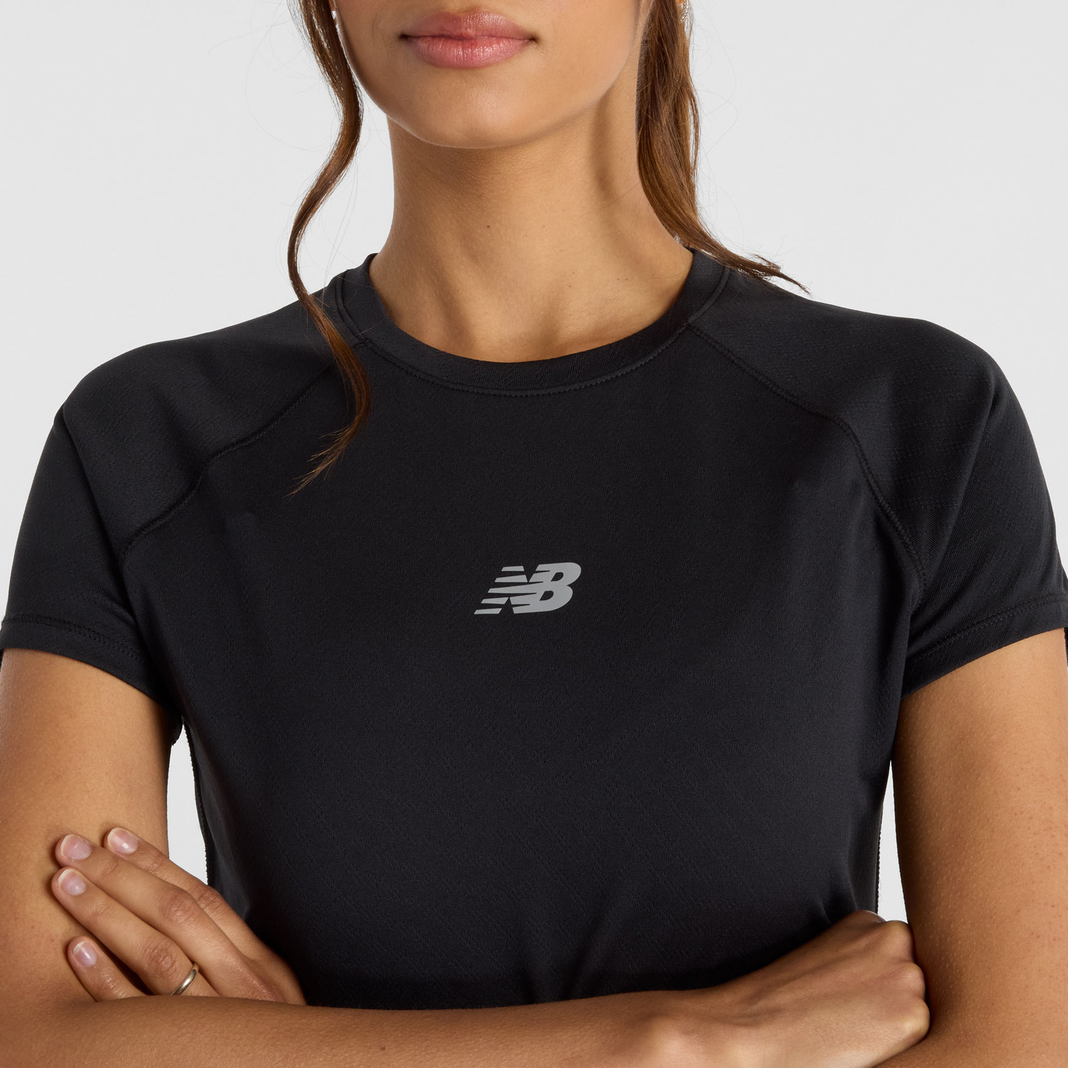 New Balance Jacquard T-Shirt Dames