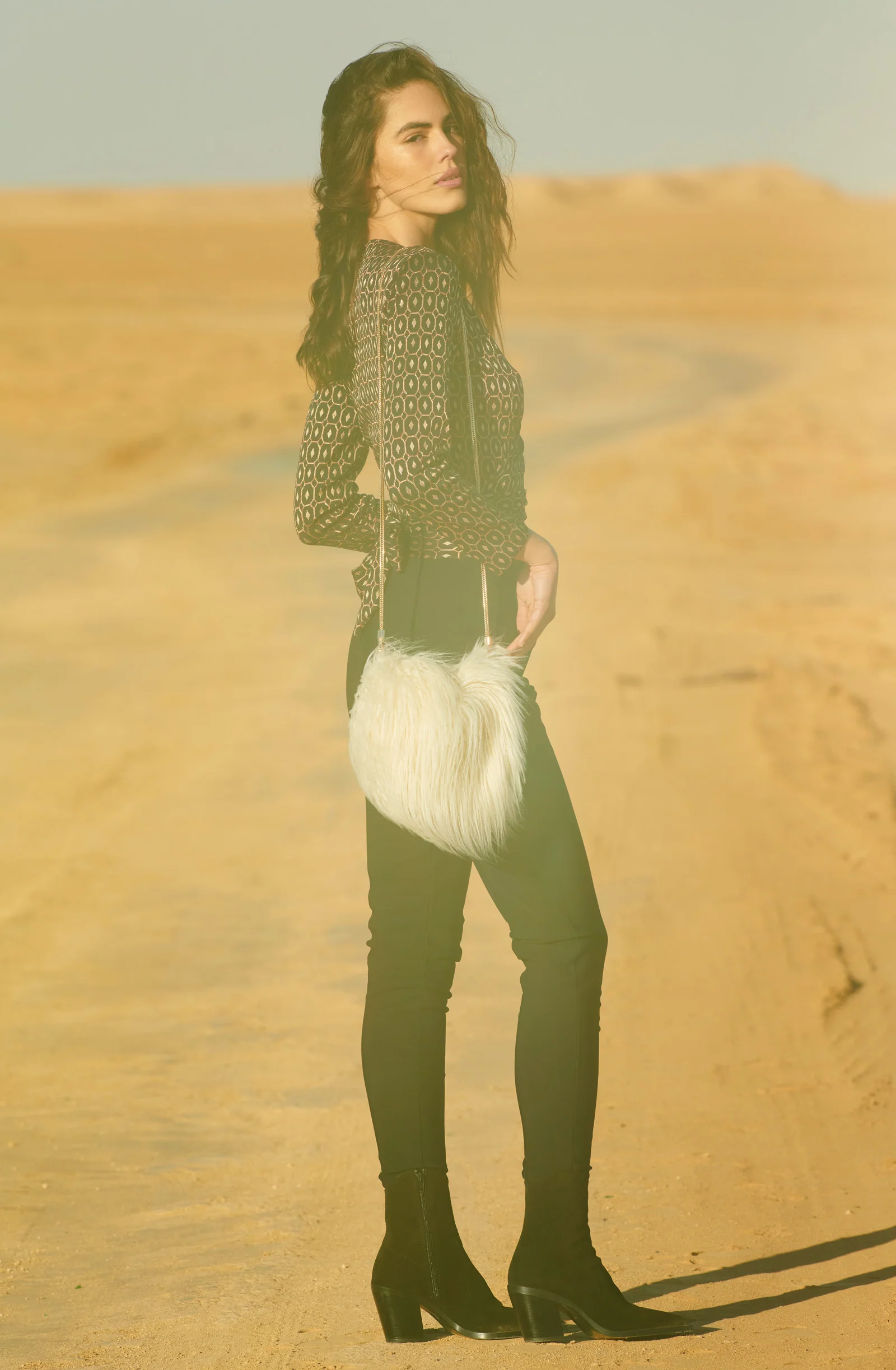 zaze Pantalon taille haute noir Noir
