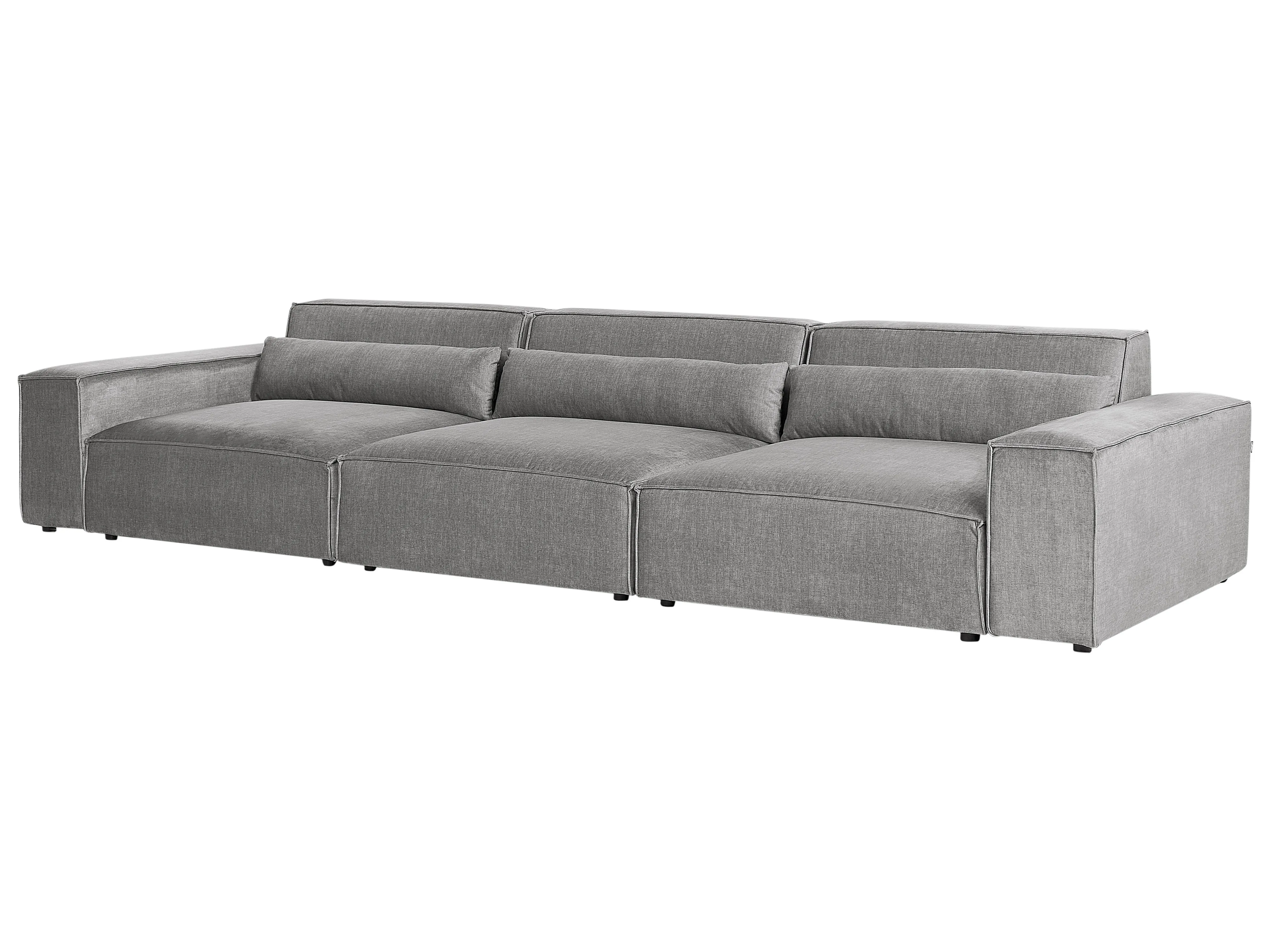 Modulaire bank 3-zits HELLNAR Stof Grijs