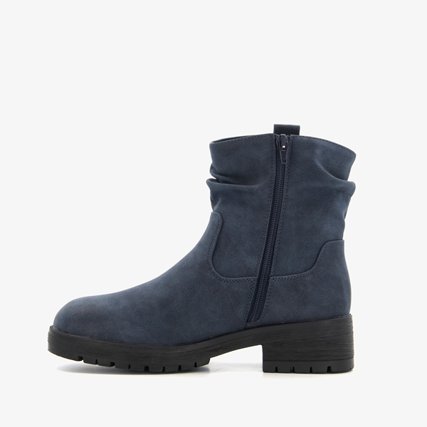 Blue Box dames enkellaarsjes donkerblauw