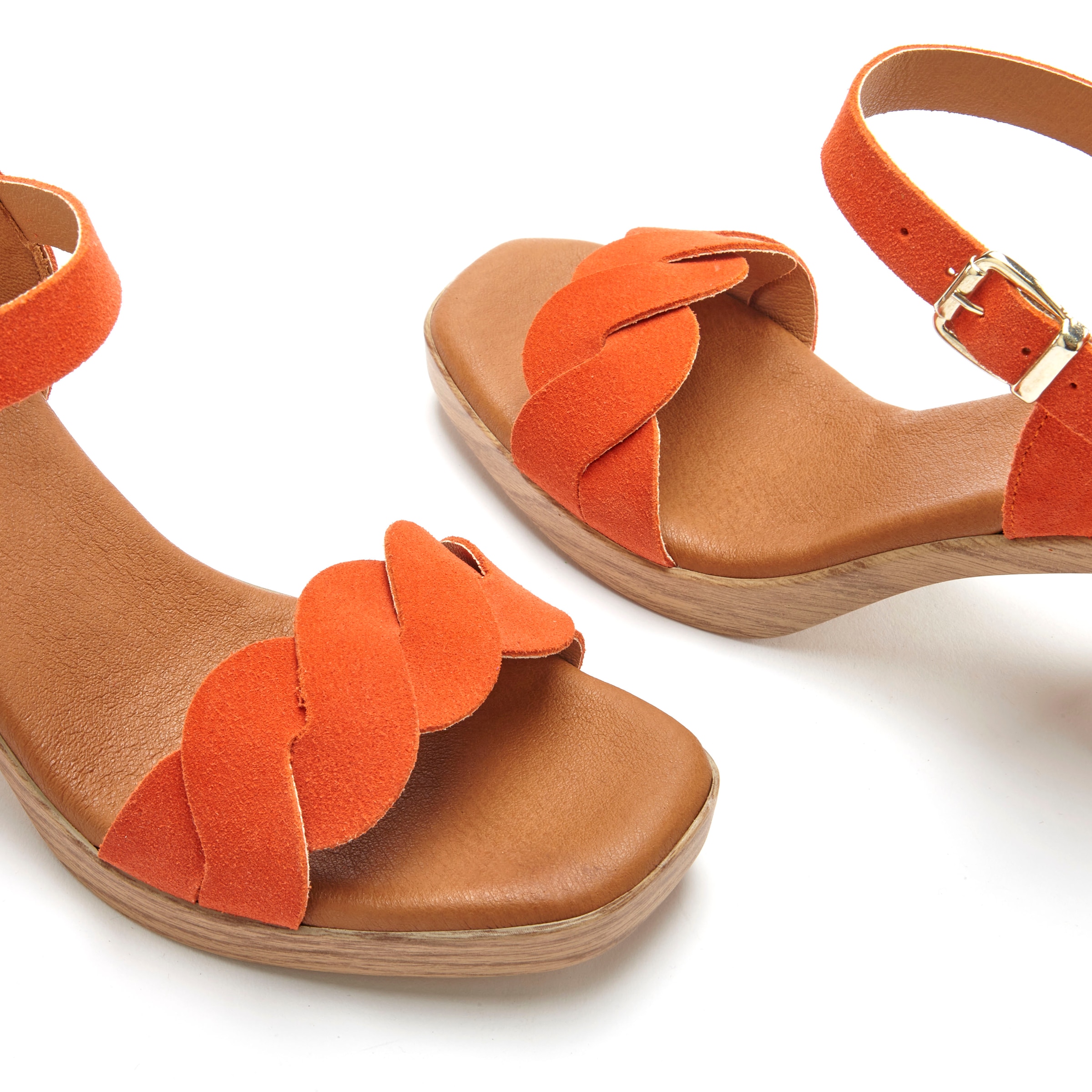 LASCANA Riemchensandalette »Sandale, Sandalette, Sommerschuh«  aus weichem Leder mit Blockabsatz
