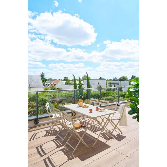 Chaise de jardin pliante GREENSBORO Argile
